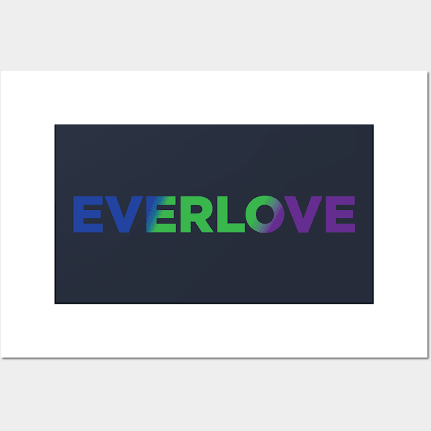 Everlove Dark Word Wall Art by everwears